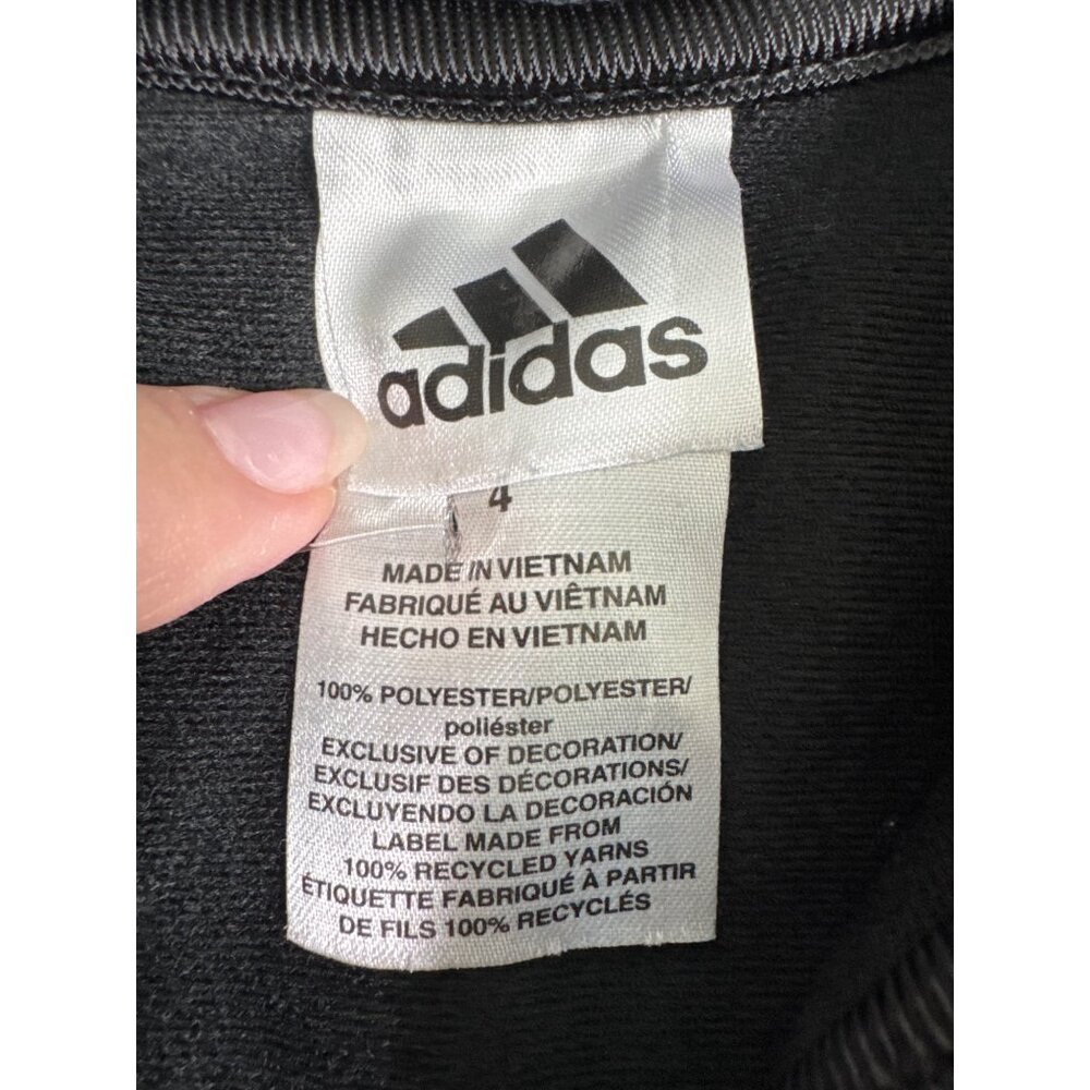 Adidas Youth Athletic Track Jacket Unisex 4T Black/Red Light Comfort Active Wear - Picture 4 of 8